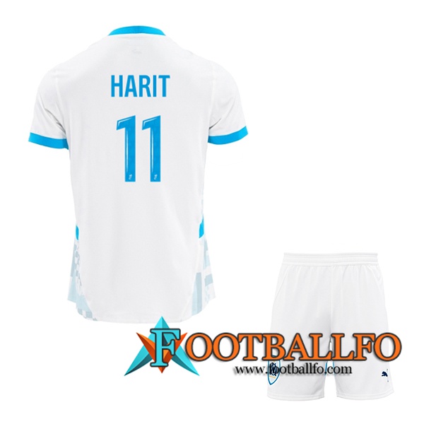 Camisetas De Futbol Marsella (HARIT #11) Ninos 2024/2025 Primera