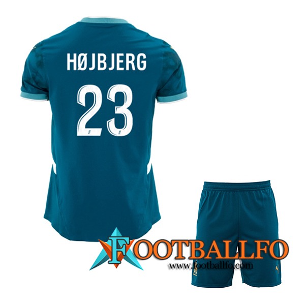 Camisetas De Futbol Marsella (HØJBJERG #23) Ninos 2024/2025 Segunda