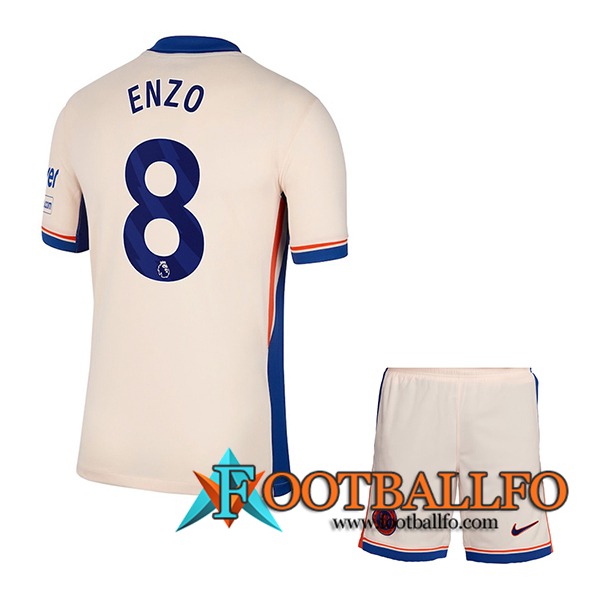 Camisetas De Futbol Chelsea (ENZO #8) Ninos 2024/2025 Segunda