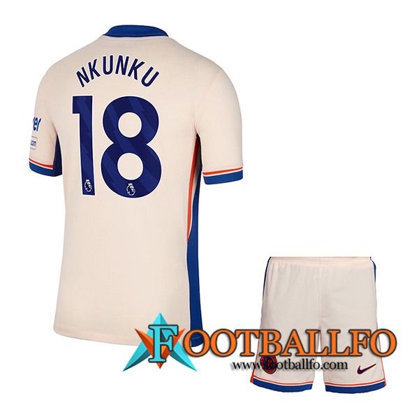 Camisetas De Futbol Chelsea (NKUNKU #18) Ninos 2024/2025 Segunda