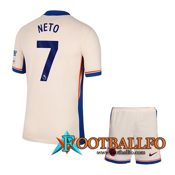 Camisetas De Futbol Chelsea (NETO #7) Ninos 2024/2025 Segunda