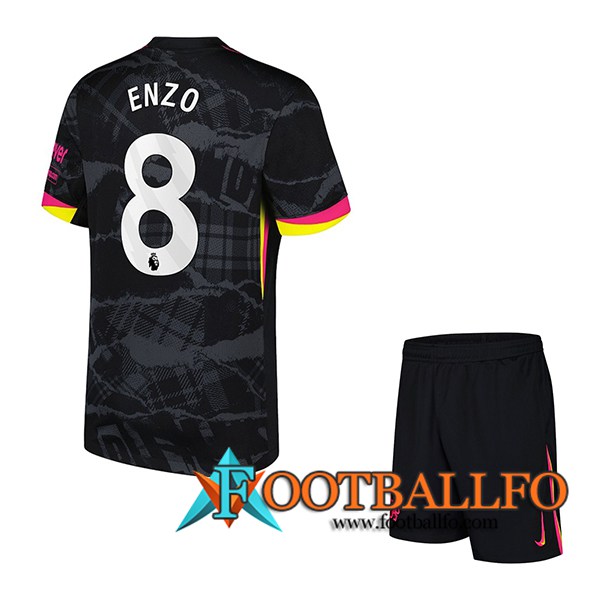 Camisetas De Futbol Chelsea (ENZO #8) Ninos 2024/2025 Tercera