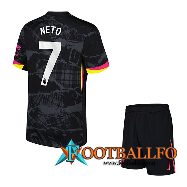 Camisetas De Futbol Chelsea (NETO #7) Ninos 2024/2025 Tercera