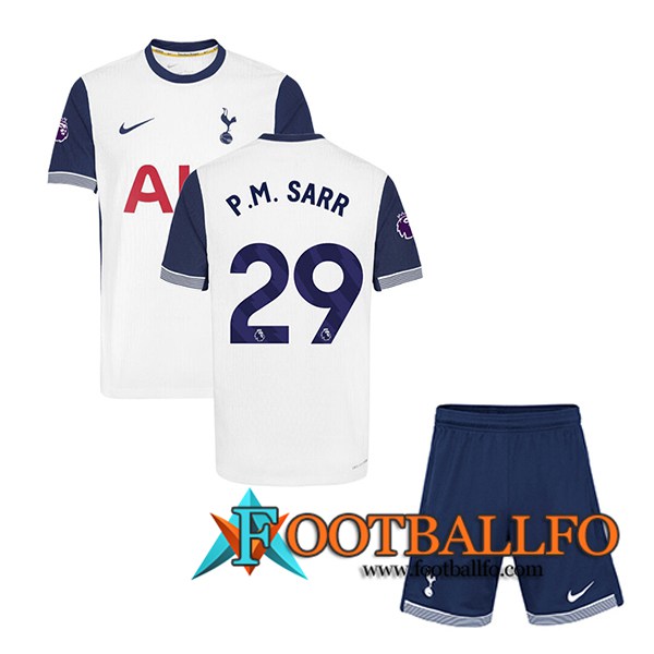 Camisetas De Futbol Tottenham Hotspur (P.M. SARR #29) Ninos 2024/2025 Primera