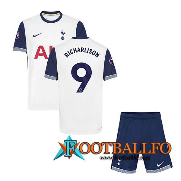 Camisetas De Futbol Tottenham Hotspur (RICHARLISON #9) Ninos 2024/2025 Primera