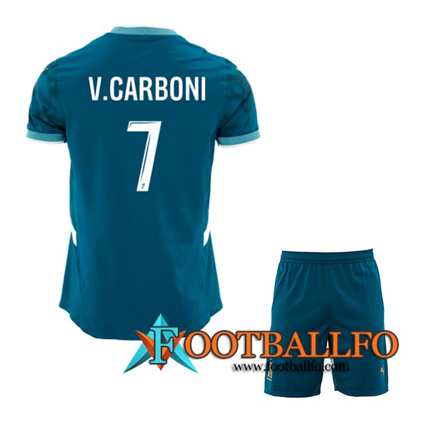 Camisetas De Futbol Marsella (V.CARBONI #7) Ninos 2024/2025 Segunda