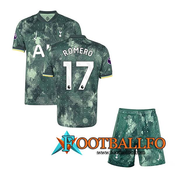 Camisetas De Futbol Tottenham Hotspur (ROMERO #17) Ninos 2024/2025 Tercera