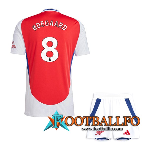 Camisetas De Futbol Arsenal (ØDEGAARD #8) Ninos 2024/2025 Primera