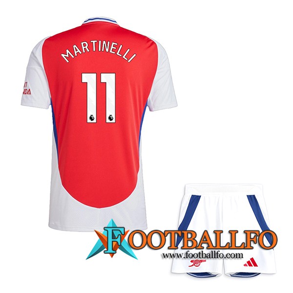 Camisetas De Futbol Arsenal (MARTINELLI #11) Ninos 2024/2025 Primera