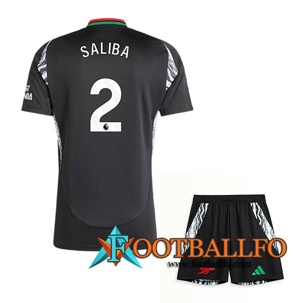 Camisetas De Futbol Arsenal (SALIBA #2) Ninos 2024/2025 Segunda