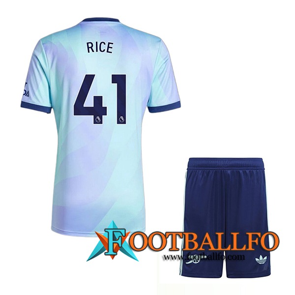 Camisetas De Futbol Arsenal (RICE #41) Ninos 2024/2025 Tercera