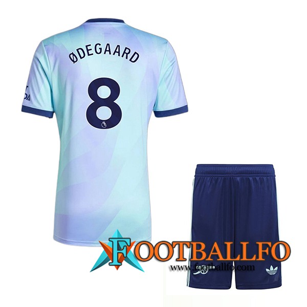 Camisetas De Futbol Arsenal (ØDEGAARD #8) Ninos 2024/2025 Tercera