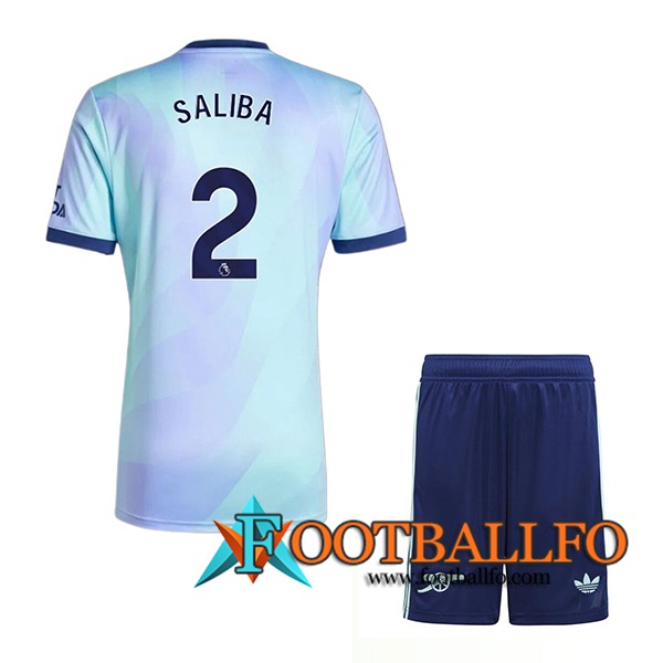 Camisetas De Futbol Arsenal (SALIBA #2) Ninos 2024/2025 Tercera