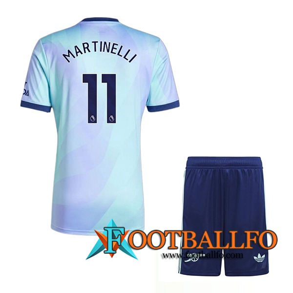 Camisetas De Futbol Arsenal (MARTINELLI #11) Ninos 2024/2025 Tercera