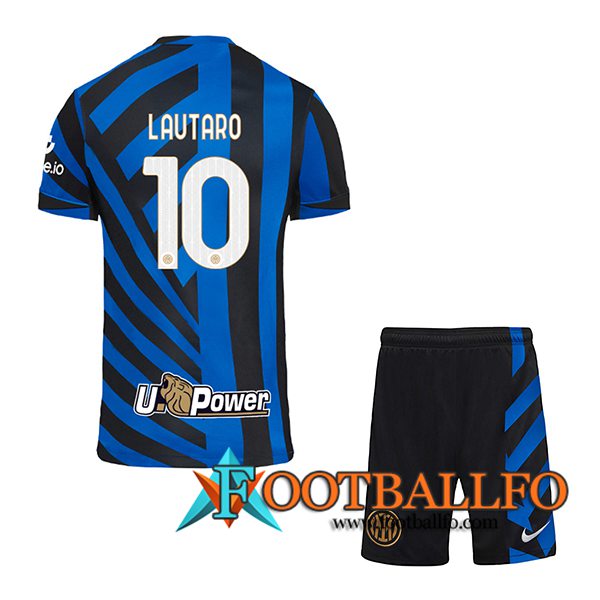 Camisetas De Futbol Inter Milan (LAUTARO #10) Ninos 2024/2025 Primera