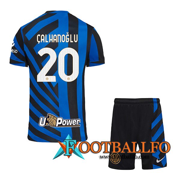 Camisetas De Futbol Inter Milan (CALHANOGLU #20) Ninos 2024/2025 Primera