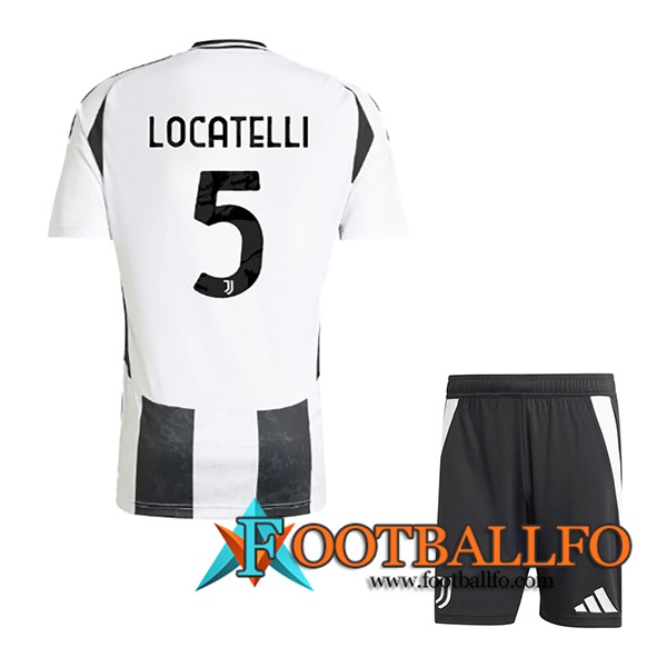 Camisetas De Futbol Juventus (LOCATELLI #5) Ninos 2024/2025 Primera