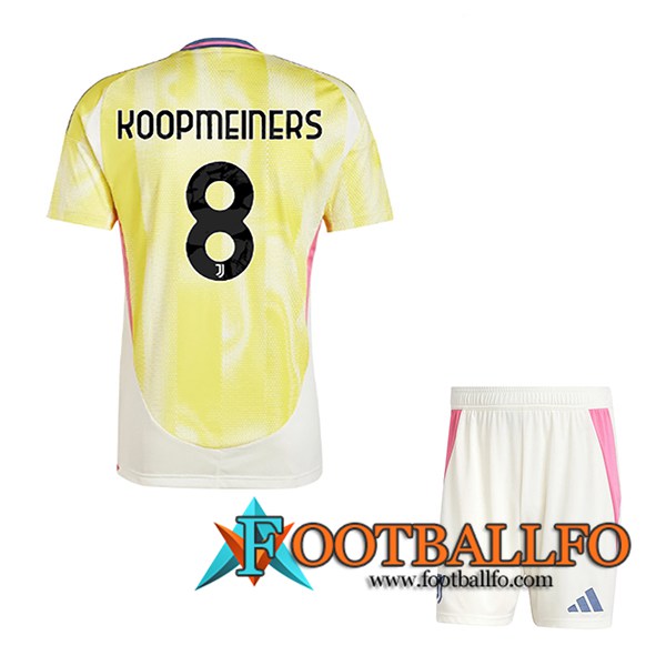 Camisetas De Futbol Juventus (KOOPMEINERS #8) Ninos 2024/2025 Segunda