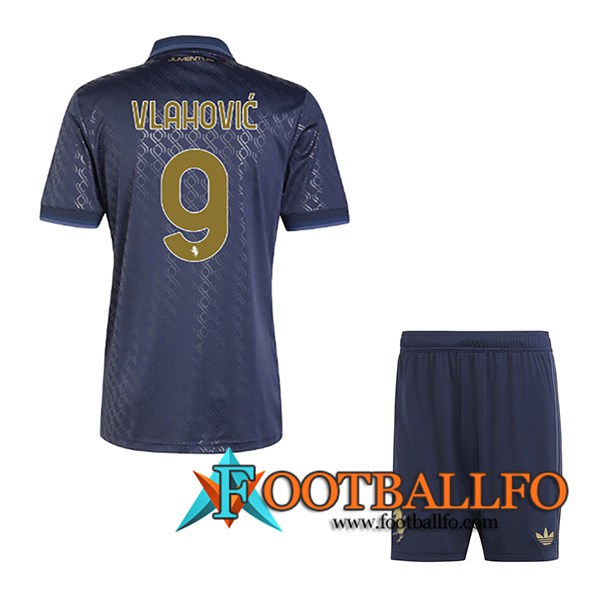 Camisetas De Futbol Juventus (VLAHOVIC #9) Ninos 2024/2025 Tercera