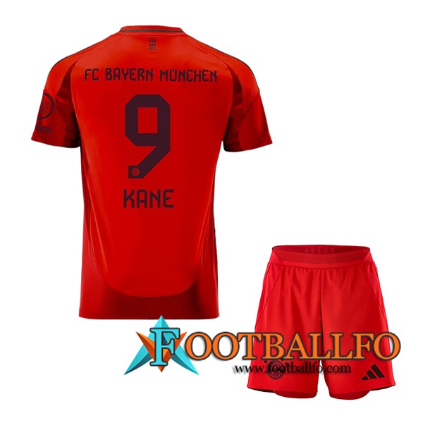 Camisetas De Futbol Bayern Munich (KANE #9) Ninos 2024/2025 Primera