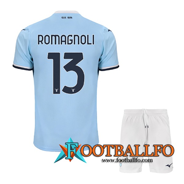 Camisetas De Futbol SS Lazio (ROMAGNOLI #13) Ninos 2024/2025 Primera