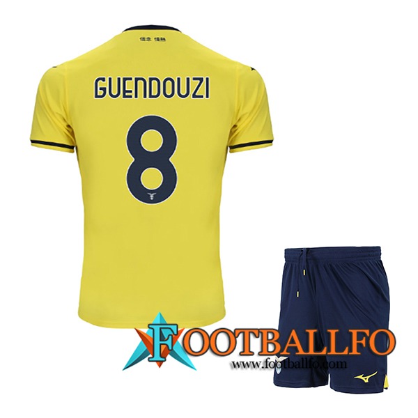 Camisetas De Futbol SS Lazio (GUENDOUZI #8) Ninos 2024/2025 Segunda