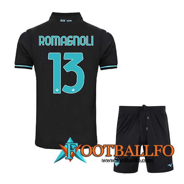 Camisetas De Futbol SS Lazio (ROMAGNOLI #13) Ninos 2024/2025 Tercera