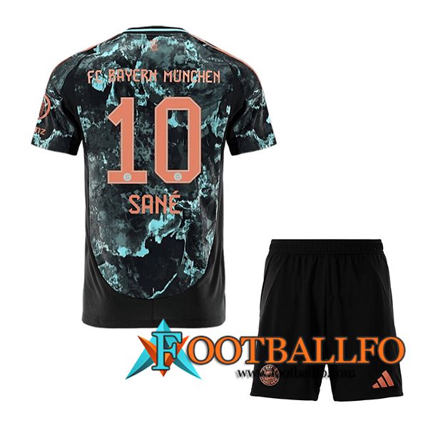 Camisetas De Futbol Bayern Munich (SANÉ #10) Ninos 2024/2025 Segunda