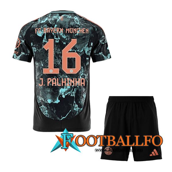 Camisetas De Futbol Bayern Munich (J.PALHINHA #16) Ninos 2024/2025 Segunda