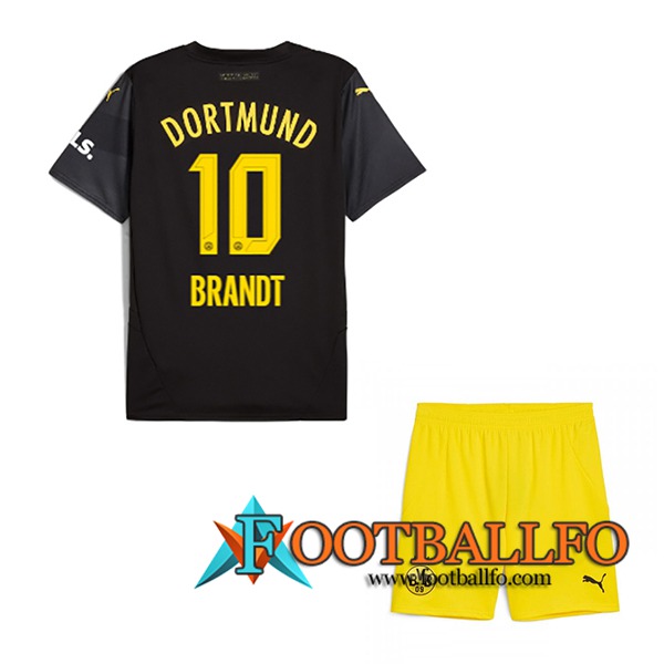 Camisetas De Futbol Dortmund BVB (BRANDT #10) Ninos 2024/2025 Segunda