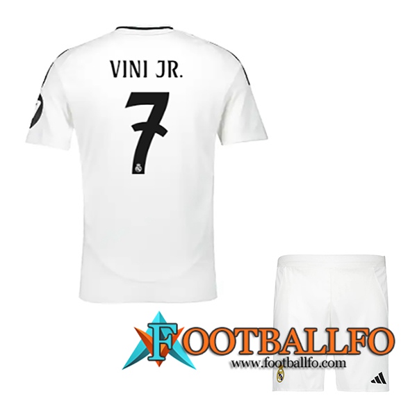 Camisetas De Futbol Real Madrid (VINI JR. #7) Ninos 2024/2025 Primera