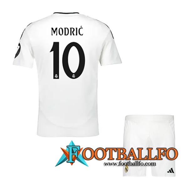 Camisetas De Futbol Real Madrid (MODRIC #10) Ninos 2024/2025 Primera