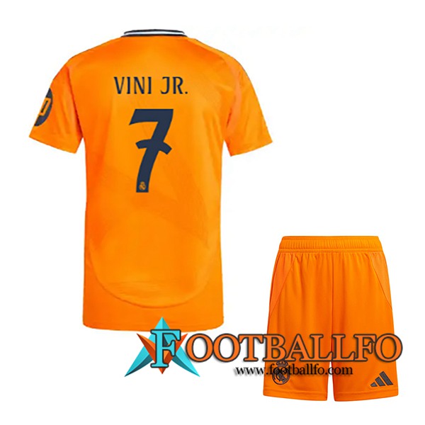 Camisetas De Futbol Real Madrid (VINI JR. #7) Ninos 2024/2025 Segunda