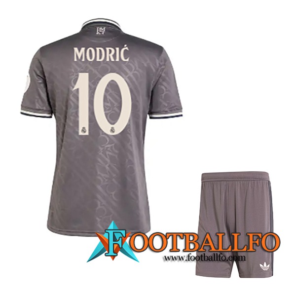 Camisetas De Futbol Real Madrid (MODRIC #10) Ninos 2024/2025 Tercera