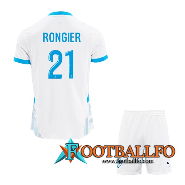 Camisetas De Futbol Marsella (RONGIER #21) Ninos 2024/2025 Primera