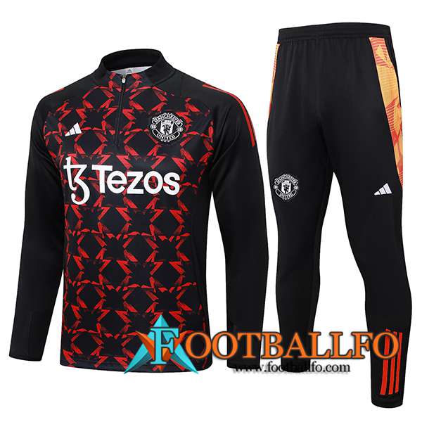 Chandal Equipos De Futbol Manchester United Negro/Rojo 2024/2025