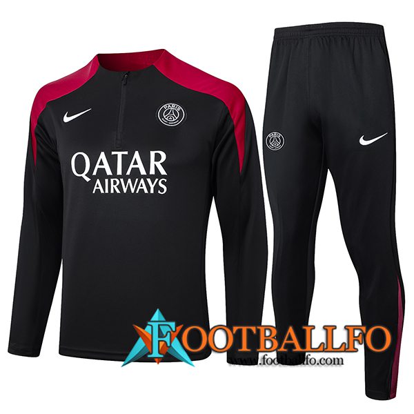 Chandal Equipos De Futbol PSG Negro/Rojo 2024/2025