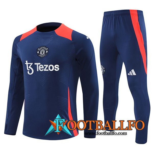 Chandal Equipos De Futbol Manchester United Azul/Naranja 2024/2025 -04