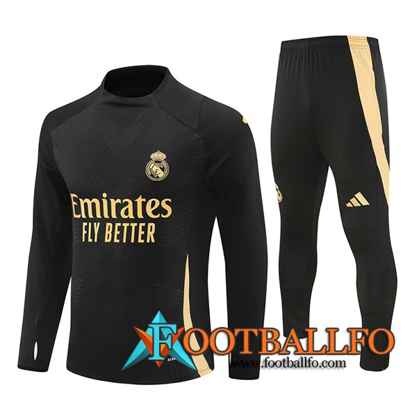 Chandal Equipos De Futbol Real Madrid Negro/Amarillo 2024/2025 -03