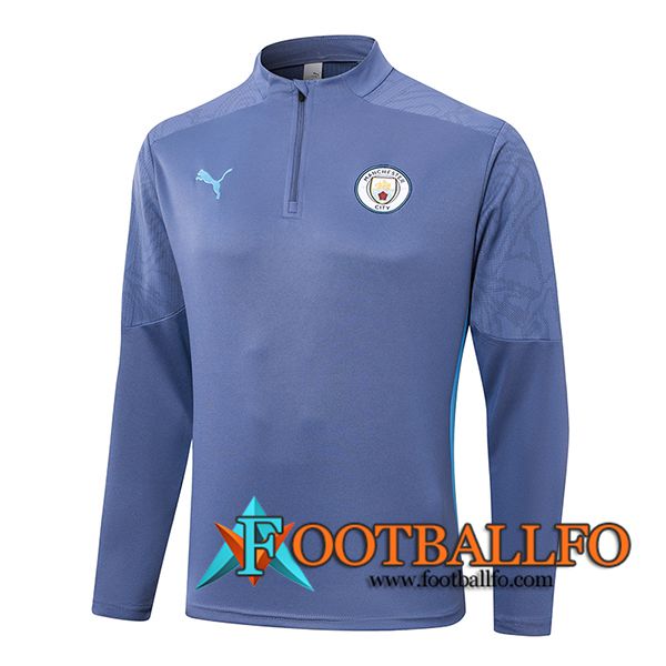 Sudadera De Entrenamiento Manchester City Gris/Azuls 2024/2025