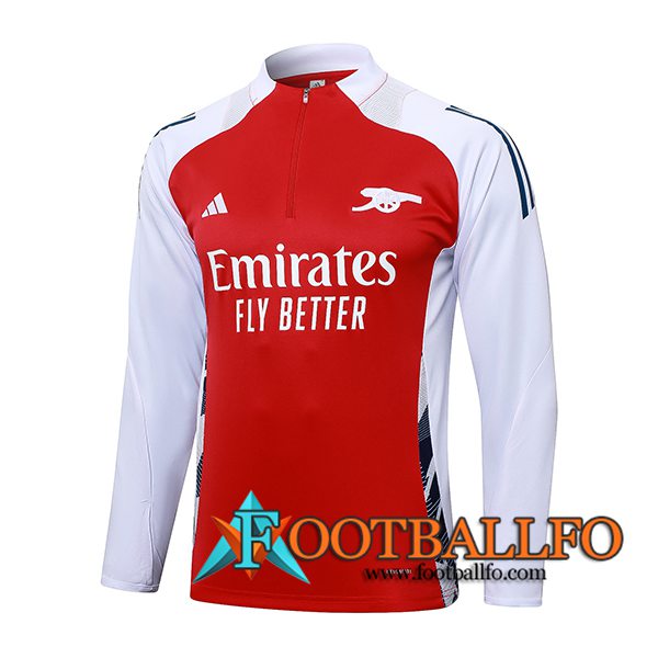 Sudadera De Entrenamiento Arsenal Rojo/Blanco 2024/2025