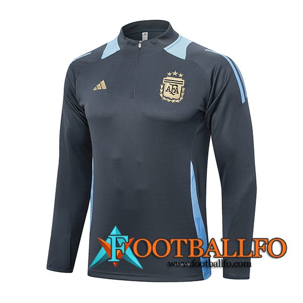 Sudadera De Entrenamiento Argentina Gris/Azul 2024/2025