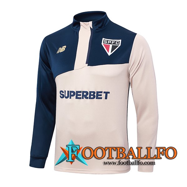 Sudadera De Entrenamiento Sao Paulo FC Amarillo/Azul 2024/2025