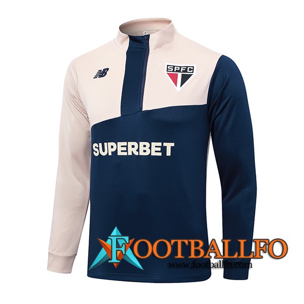 Sudadera De Entrenamiento Sao Paulo FC Azul/Amarillo 2024/2025