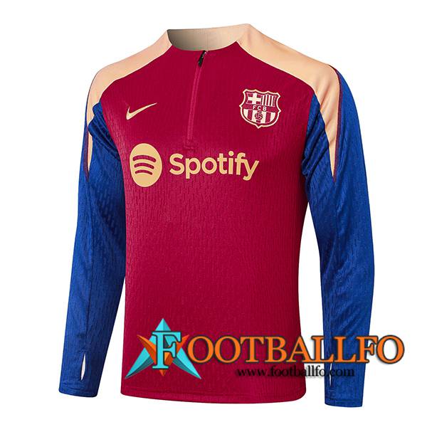 Sudadera De Entrenamiento FC Barcelona Rojo/Amarillo/Azul 2024/2025