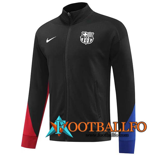 Chaquetas Futbol FC Barcelona Negro/Azul/Rojo 2024/2025