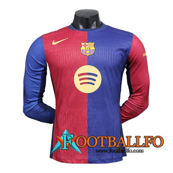 Camisetas De Futbol FC Barcelona Manga Largas Primera 2024/2025 -02