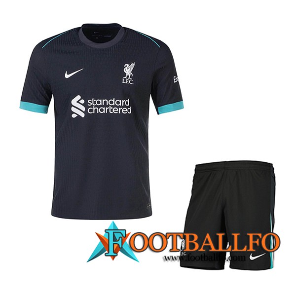 Nueva Camisetas De Futbol FC Liverpool Ninos Segunda 2024/2025