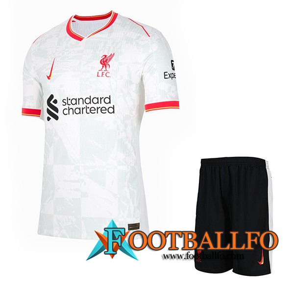 Nueva Camisetas De Futbol FC Liverpool Ninos Tercera 2024/2025