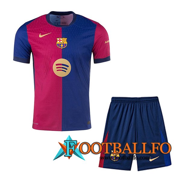 Nueva Camisetas De Futbol Barcelona Ninos Segunda 2024/2025 -02